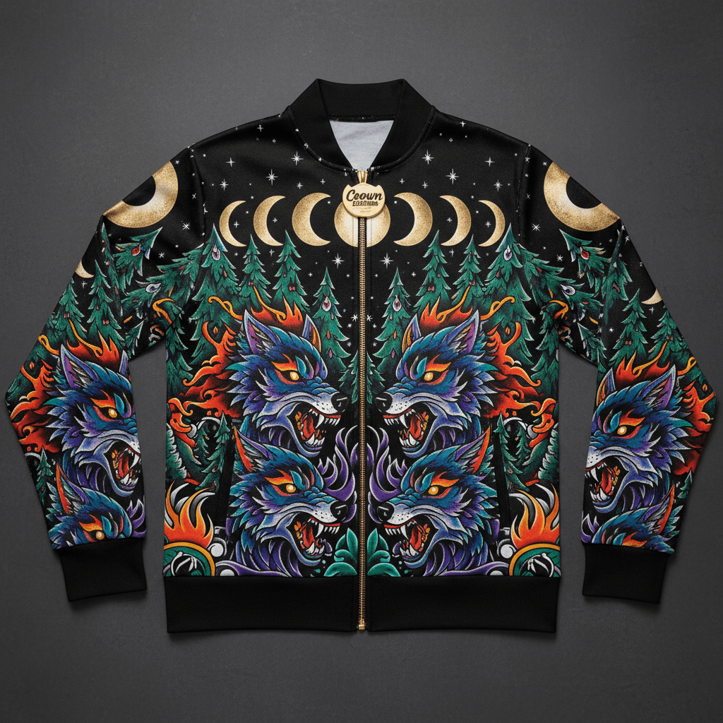 TITAN Plus Women's Wolf Moon Zip Jacket — Inclusive Crown Edition