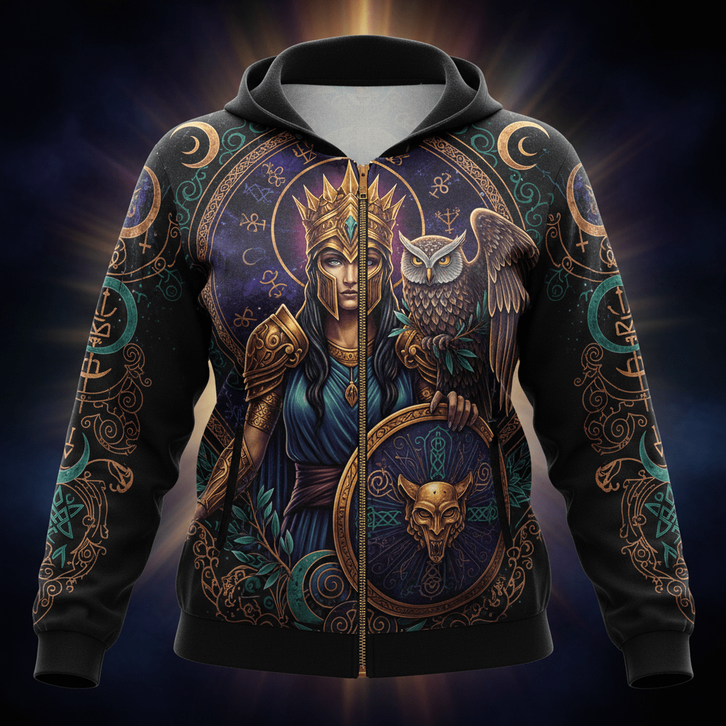TITAN Plus Women's Athena Warrior Zip Jacket — Spiritual Crown Edition sizes 1X–5X