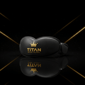 TITAN Combat Mouth Guard Gold Crown — with gold crown branded case