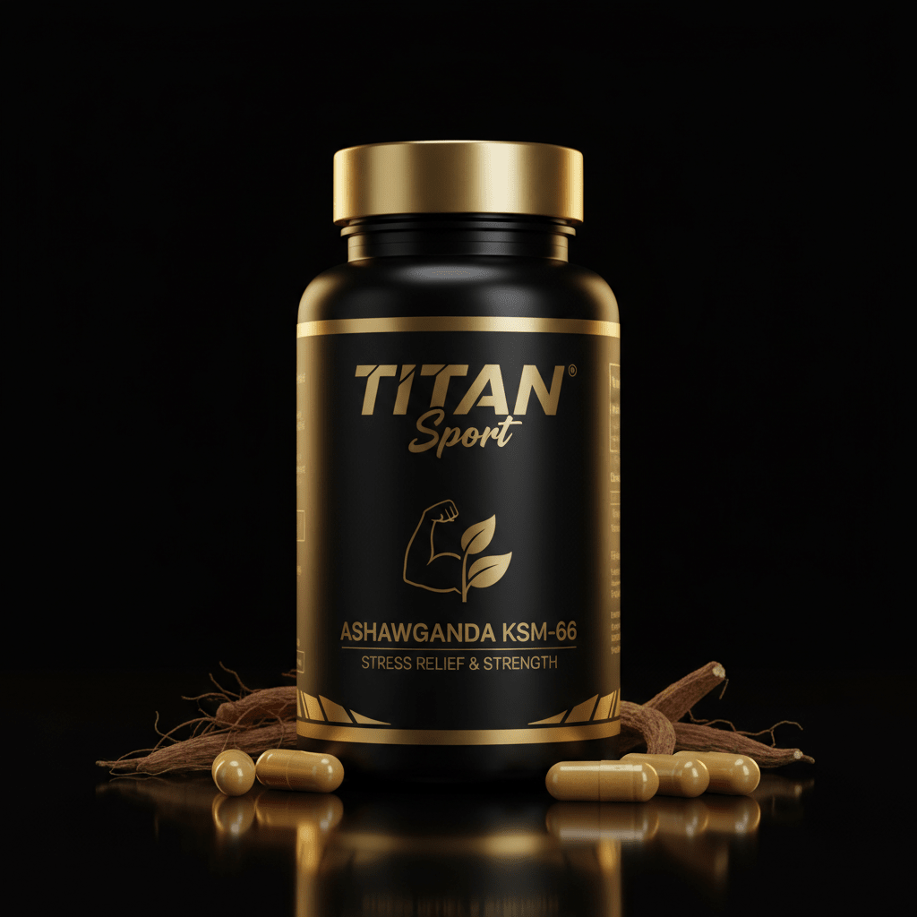 TITAN Ashwagandha KSM-66 - Stress Relief & Strength