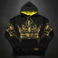 TITAN Men's Cyber Gold Crown Pullover Hoodie — Future King SWAG Edition