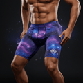 TITAN Men's Compression Shorts — Galaxy