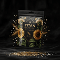 TITAN Organic Sunflower Seeds Roasted & Lightly Salted — ultra-premium luxury editorial product shot