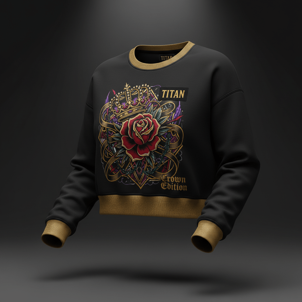 TITAN Private Label Women's Crop Sweatshirt