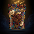 TITAN High-Protein Oatmeal Cinnamon Apple — Crown Edition bold tattoo-style artwork