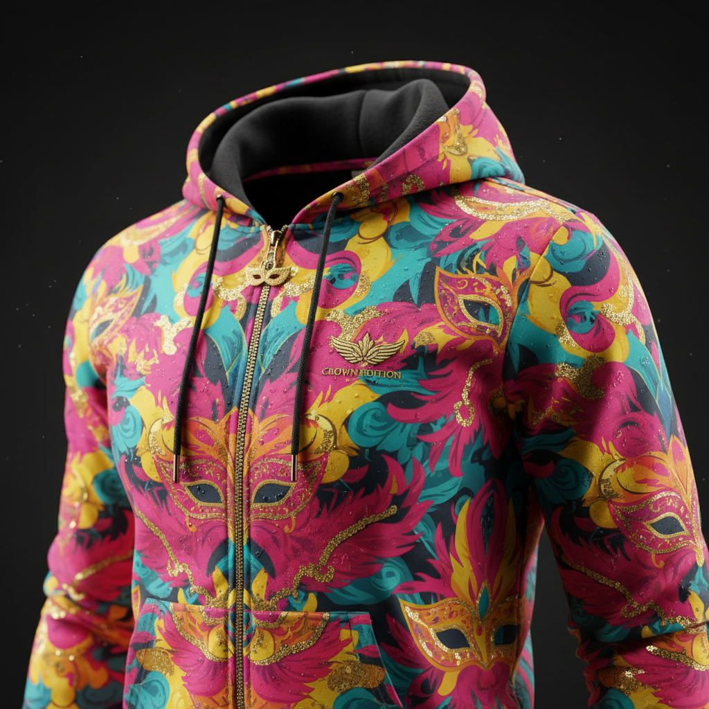 TITAN Brazilian Carnival Zip-Up Hoodie — Samba Edition