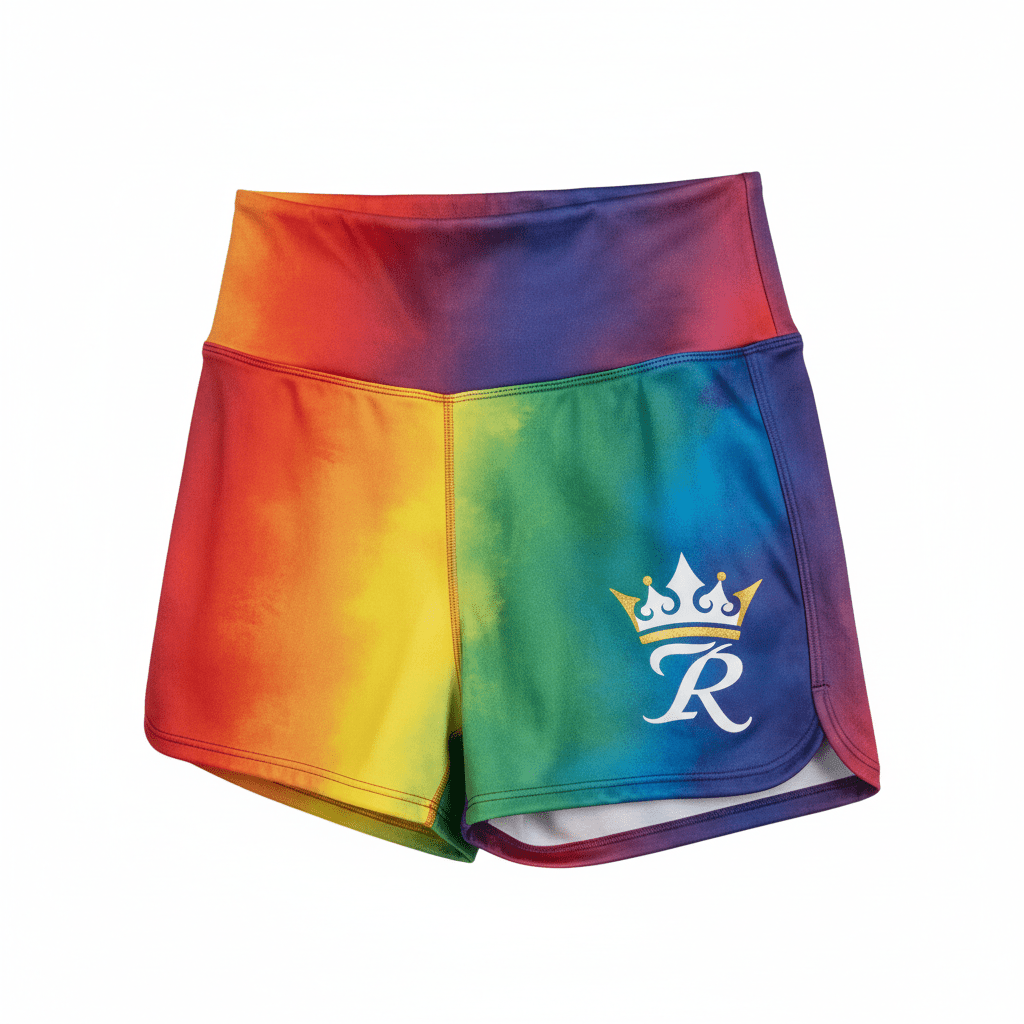 TITAN Rainbow Crown Women’s Shorts — Crown SWAG Edition