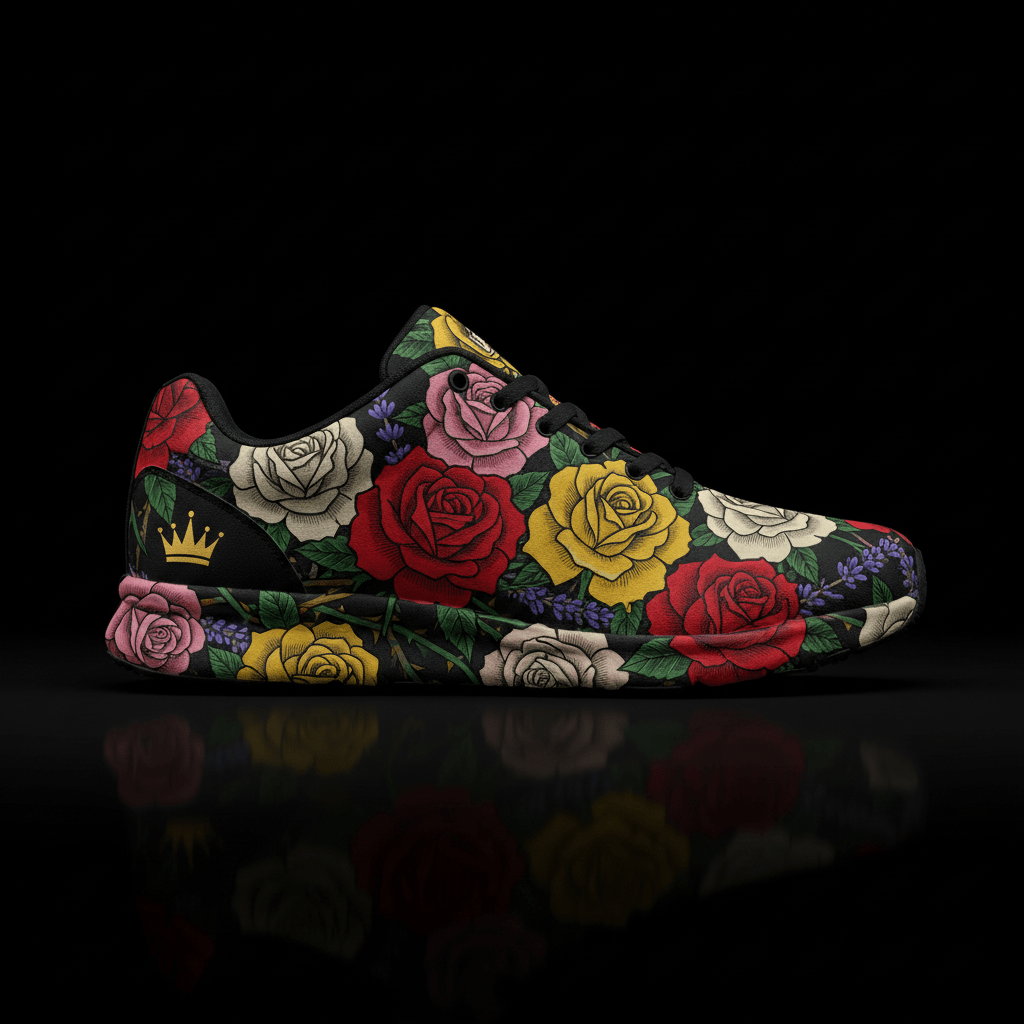 TITAN Crown Edition Color Rose Garden Women's Training Shoe Color Tattoo Art