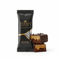 Crown Edition Miso Caramel Dark Chocolate Protein Bar — matte black gold foil wrapper