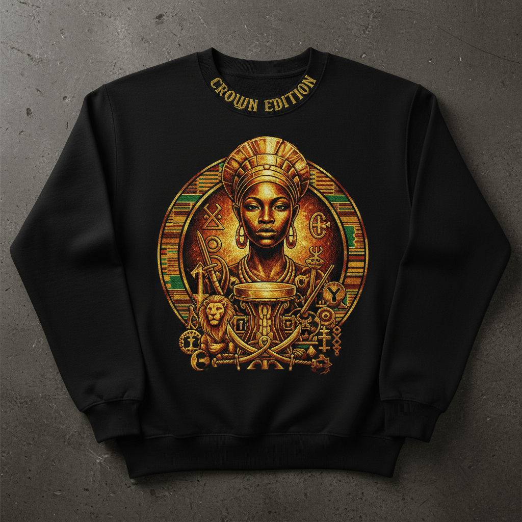 TITAN Women's Akan Queen Mother Crewneck — Ohemaa Edition