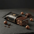 TITAN Dark Chocolate Hazelnut Protein Bar — Crown Edition matte black packaging