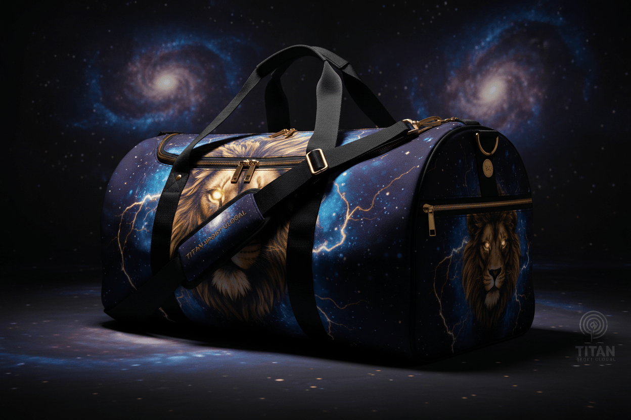 TITAN Galaxy Nebula Lion Duffel Bag