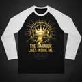 TITAN Warrior Within Raglan Tee Crown Strike black white gold lightning warrior streetwear