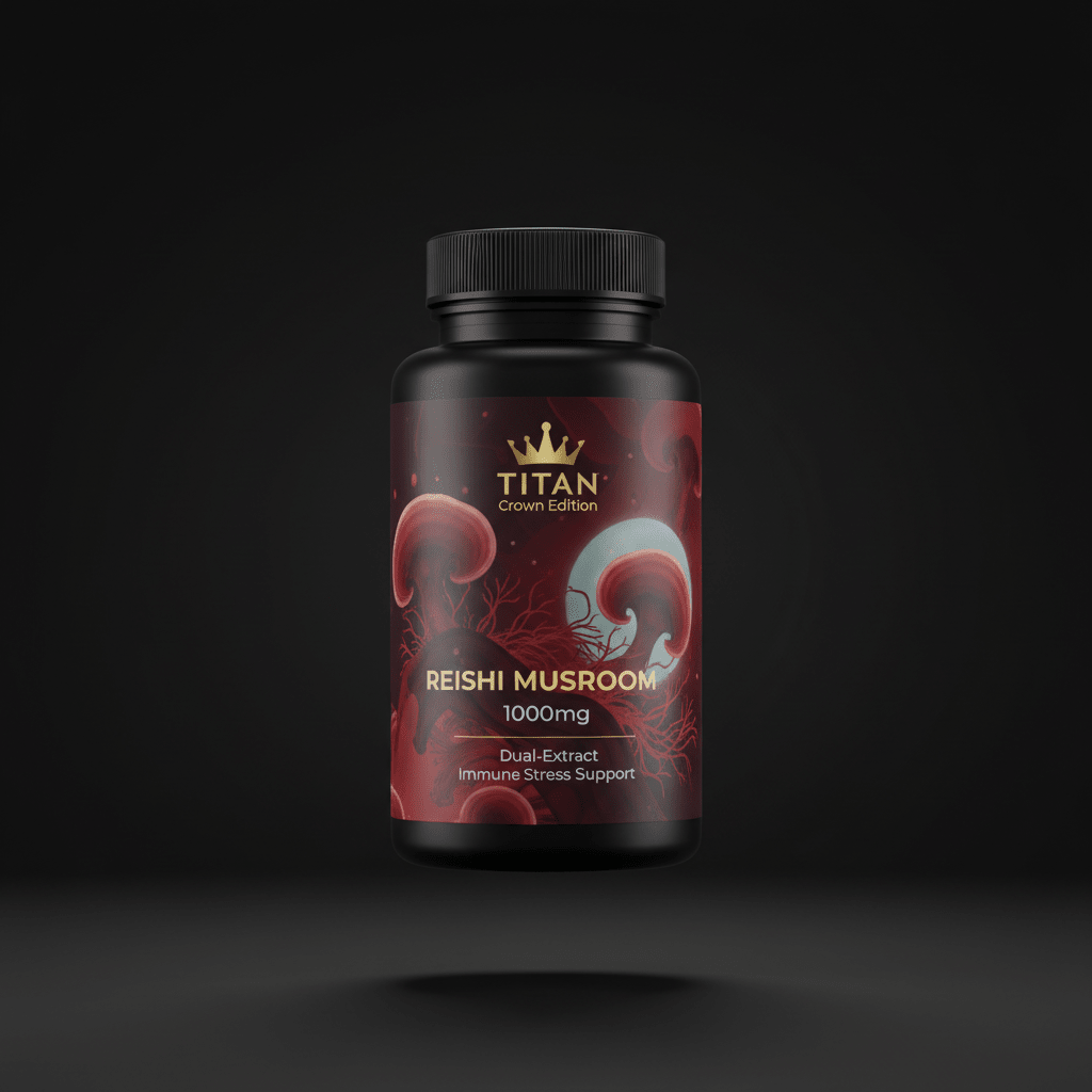 TITAN Reishi Mushroom — 1000mg Immune & Stress Support Formula