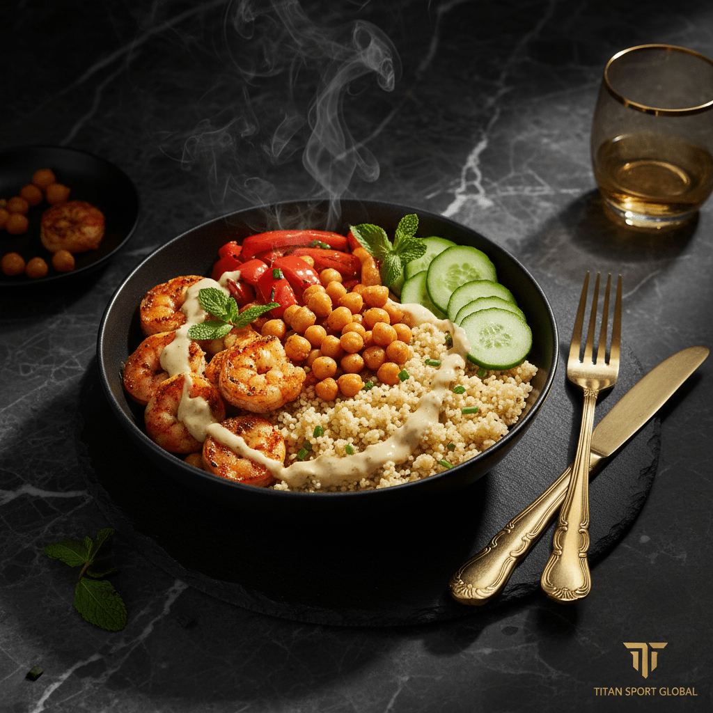 TITAN Harissa Shrimp & Couscous North African Power Dinner