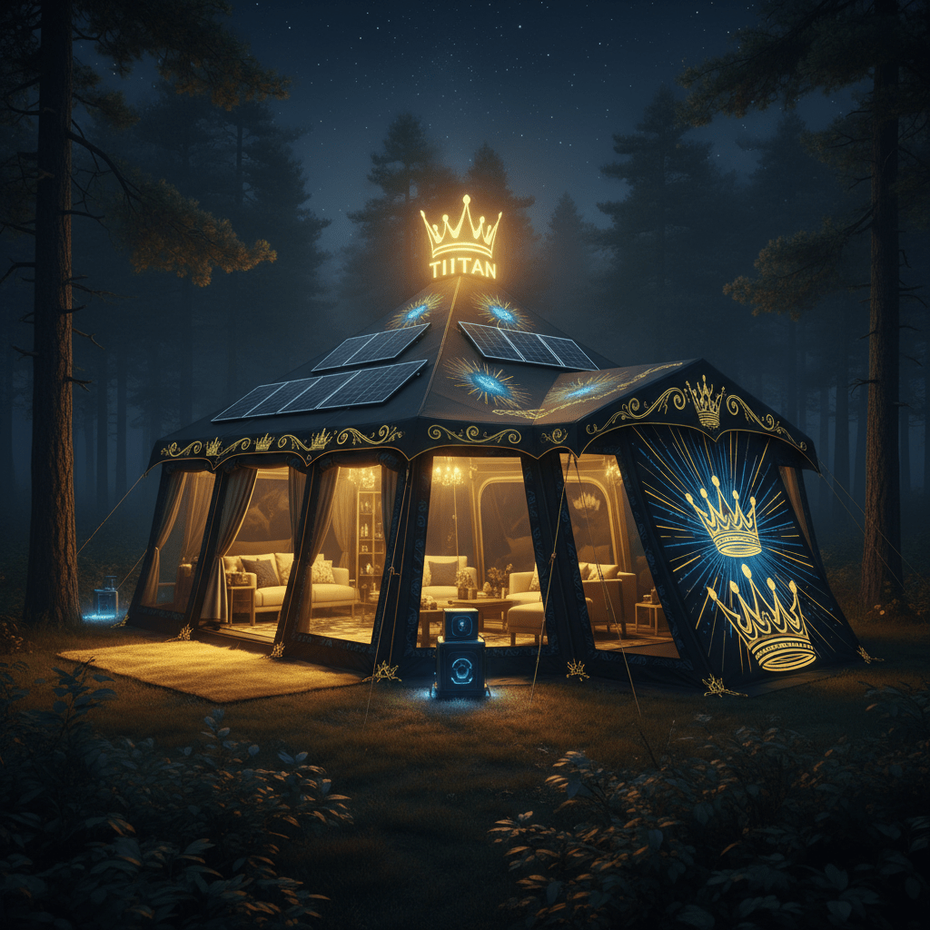 TITAN 8-Person Solar Glow Mega Tent