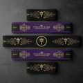 TITAN Premium Resistance Bands Set Galaxy Crown Edition flat lay