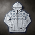 TITAN Men's Arctic White Crown Zip-Up Hoodie — Ice King SWAG Edition