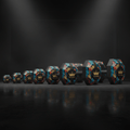 TITAN Crown Edition Rubber Hex Dumbbell Set
