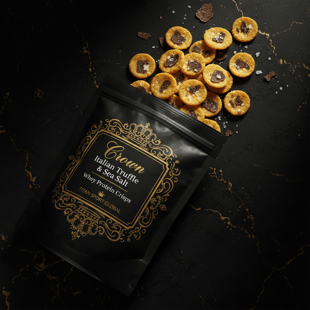 Crown Italian Truffle & Sea Salt Whey Protein Crisps - TITAN SPORT GLOBAL