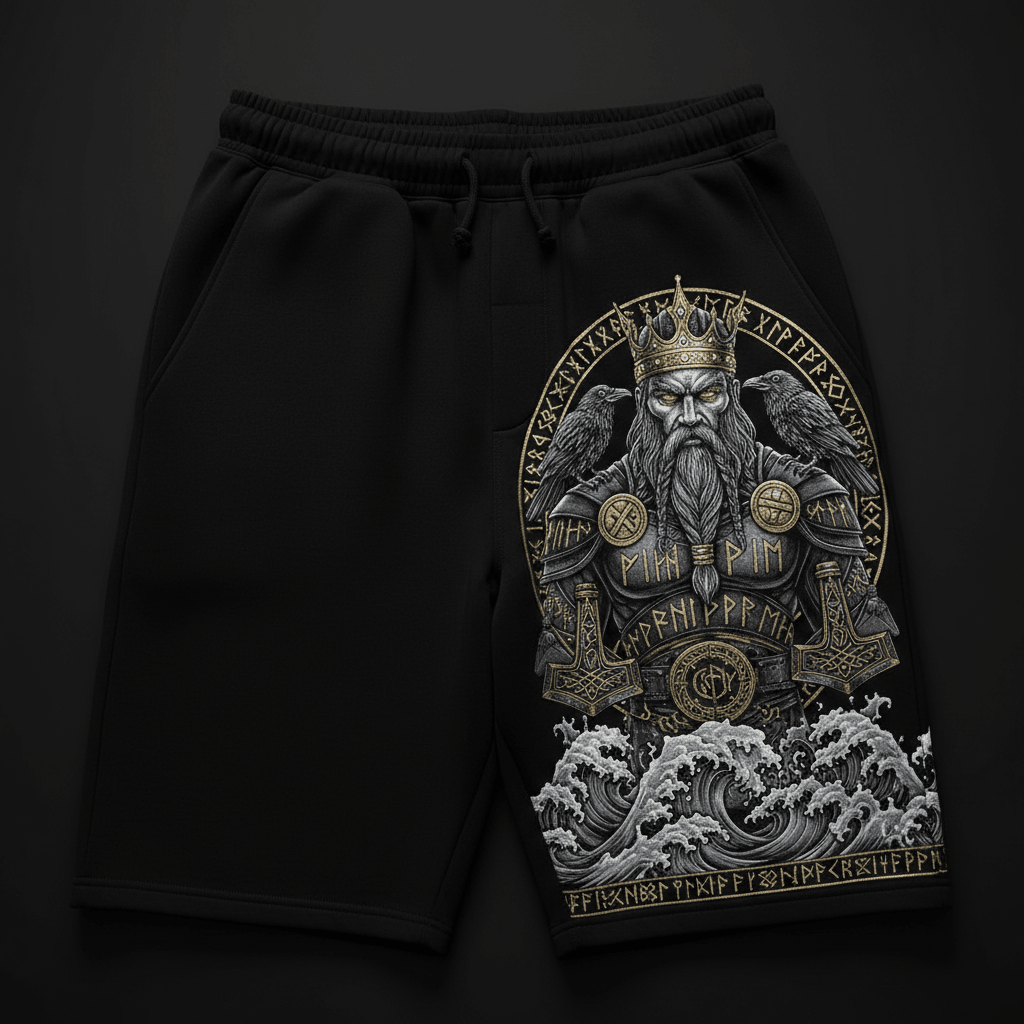Viking Crown Warrior Shorts — TITAN Crown Edition spiritual warrior streetwear