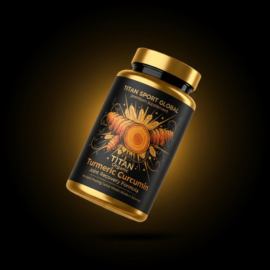 TITAN Organic Turmeric Curcumin - Joint Recovery Formula supplement bottle