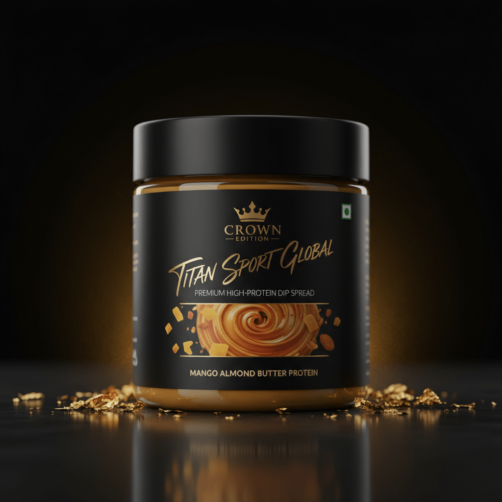 Crown High-Protein Alphonso Mango Almond Butter Dip