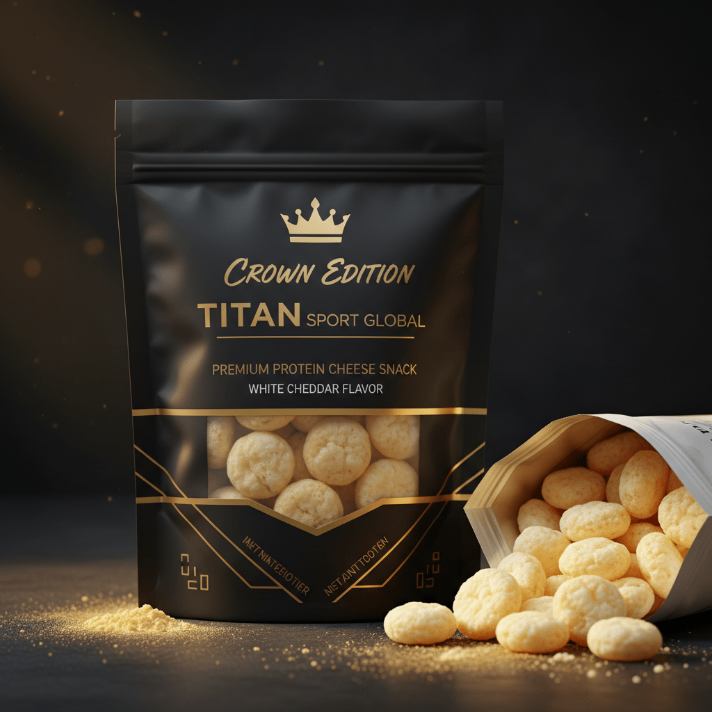 Crown High-Protein White Cheddar Cheese Crisps