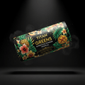 TITAN Greens Superfood Powder Tropical - Crown Edition tattoo-style artwork