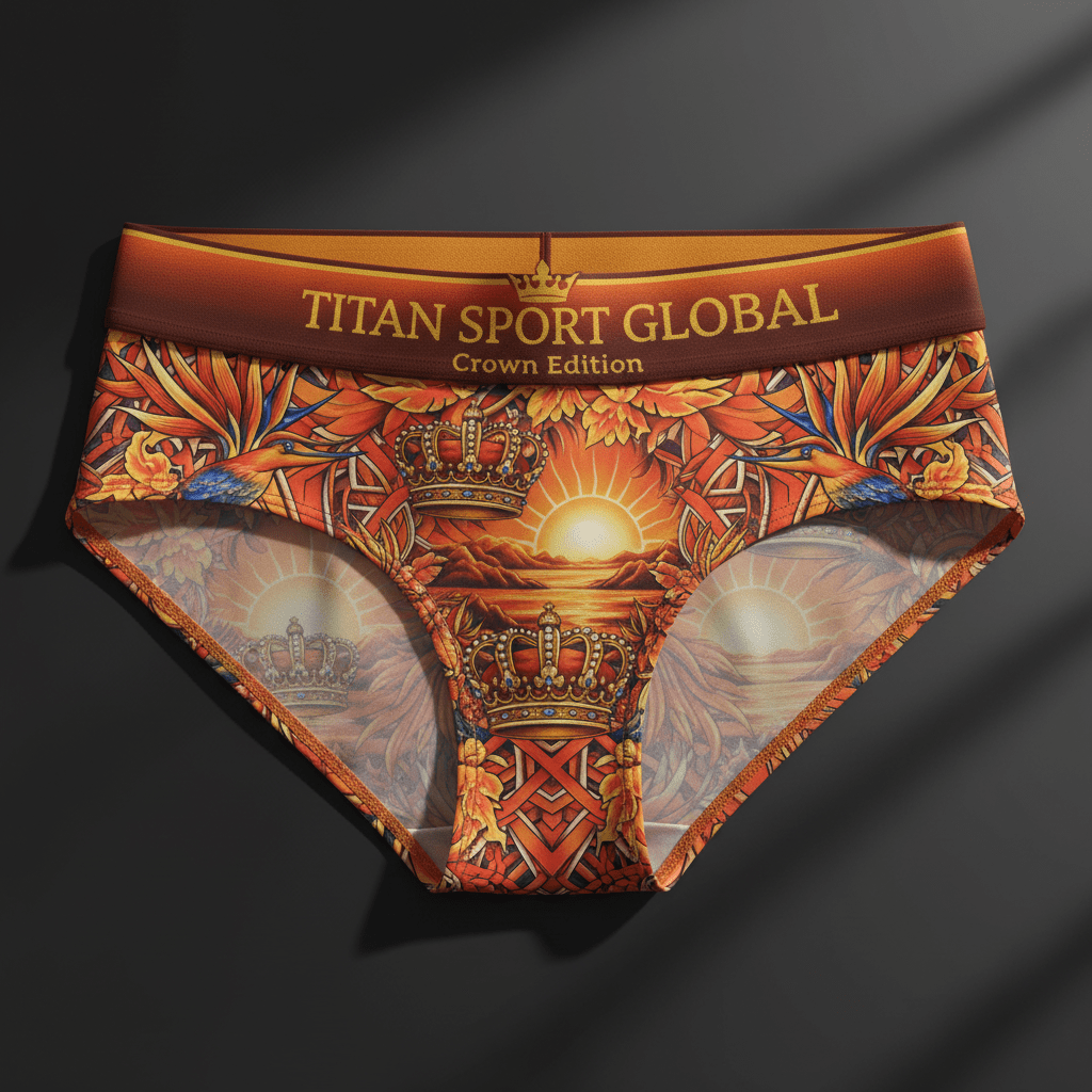 TITAN Crown Edition Women's Sunset Paradise Sport Hipster — Sunset Orange & Gold