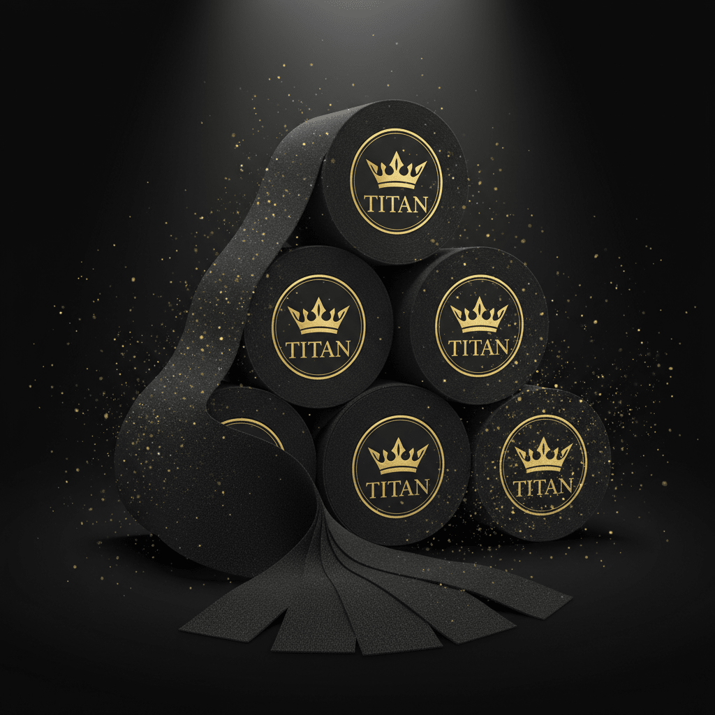 TITAN Pro Kinesiology Sports Tape 3-Pack Black & Gold
