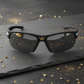 TITAN Crown Edition Baseball Sunglasses Polarized Matte Black Gold