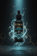 TITAN H3O2 Structured Water Drops — Hexagonal Crystal Cellular Hydration Design