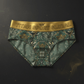 TITAN Crown Edition Women's Botanical Queen Sport Briefs — Sage Green & Gold