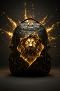 TITAN Kintsugi Gold Crack Backpack
