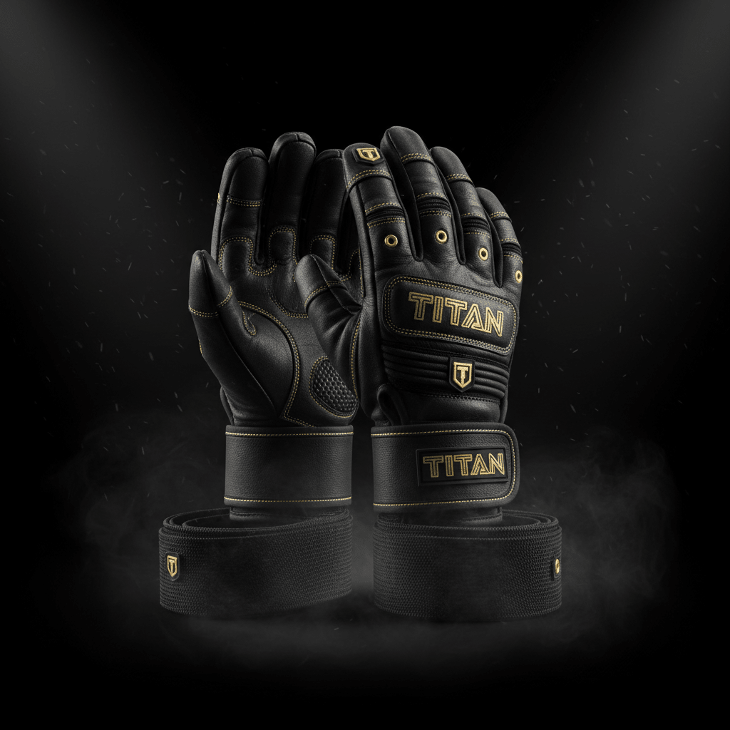TITAN wrist wrap support lifting gloves