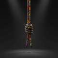 TITAN Crown Edition Manila Climbing Rope — Crown Edition gold-wrapped mount