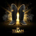 TITAN SPORT GLOBAL pro muay thai shin guards leather combat edition