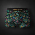TITAN Women's Cozy Boxer Shorts Peacock Queen Crown Edition