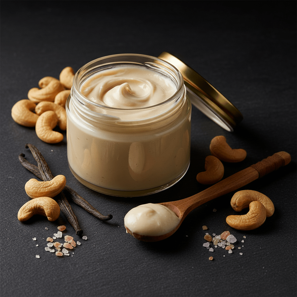 TITAN Cashew Butter – Sea Salt & Vanilla, premium product photography