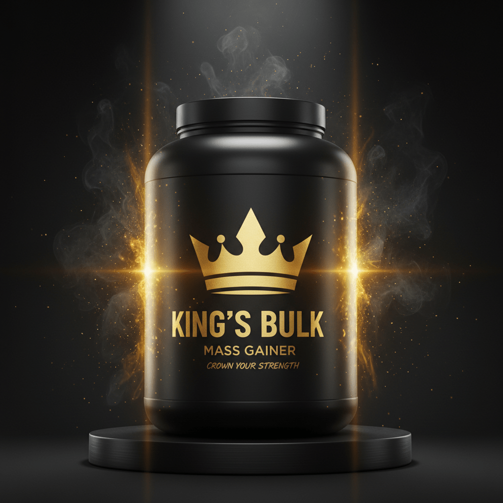 TITAN Mass Gainer Gold Crown Edition large black gold tub