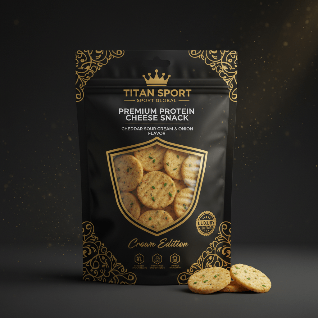 Crown High-Protein Sour Cream & Onion Cheddar Cheese Crisps