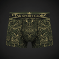 TITAN Crown Edition Men's Viper King Boxer Briefs — Olive & Gold