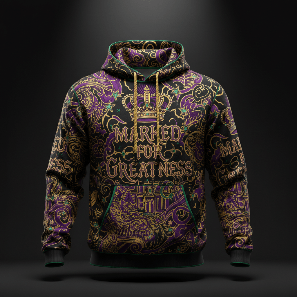 Men's Hoodie — Marked For Greatness — Crown Edition