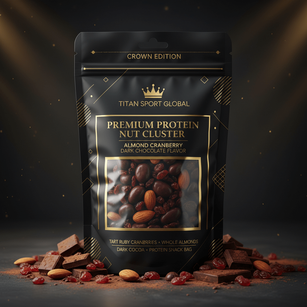 Crown High-Protein Dark Chocolate Almond Cranberry Clusters