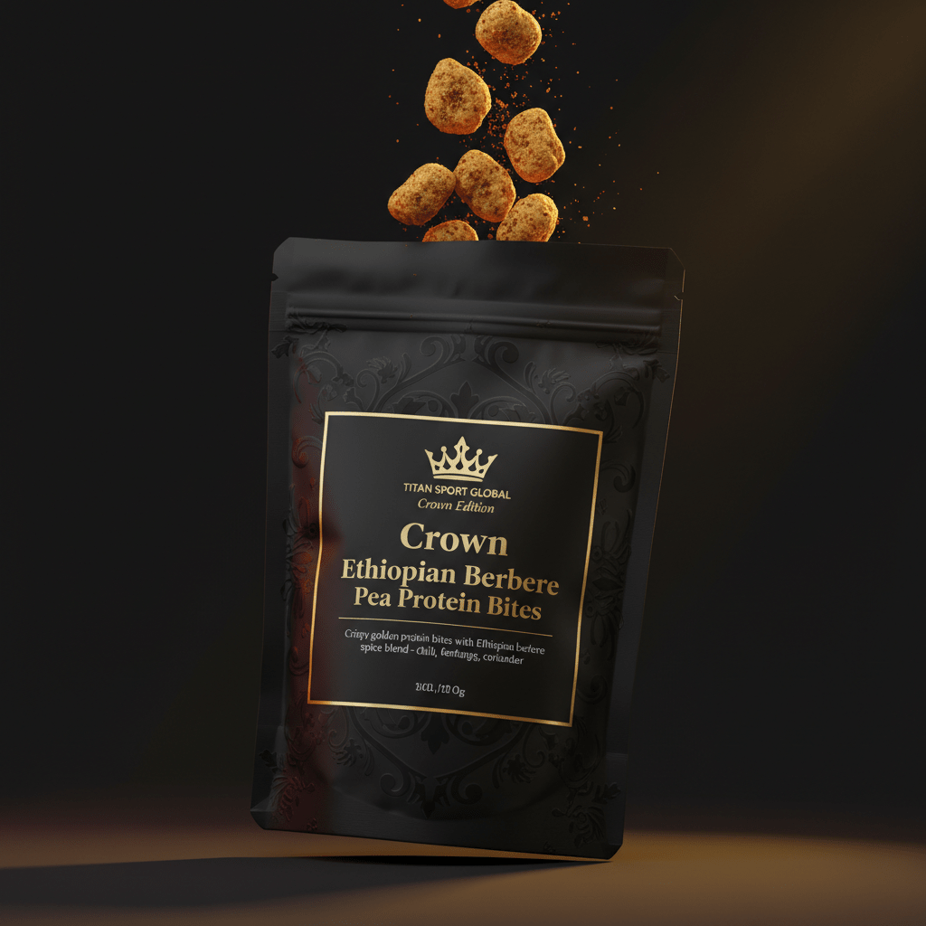 Crown Ethiopian Berbere Pea Protein Bites - TITAN SPORT GLOBAL