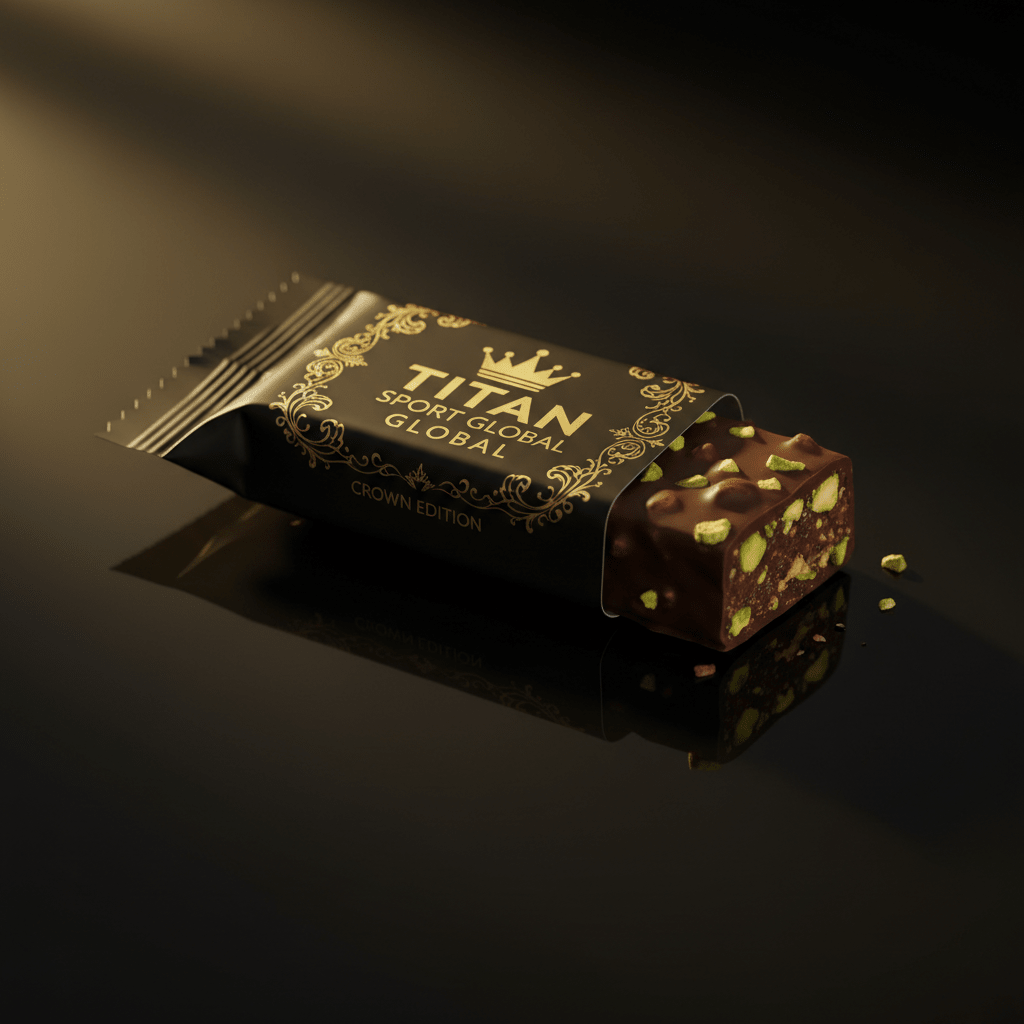 TITAN Crown Dark Chocolate Pistachio Protein Bar - Crown Edition