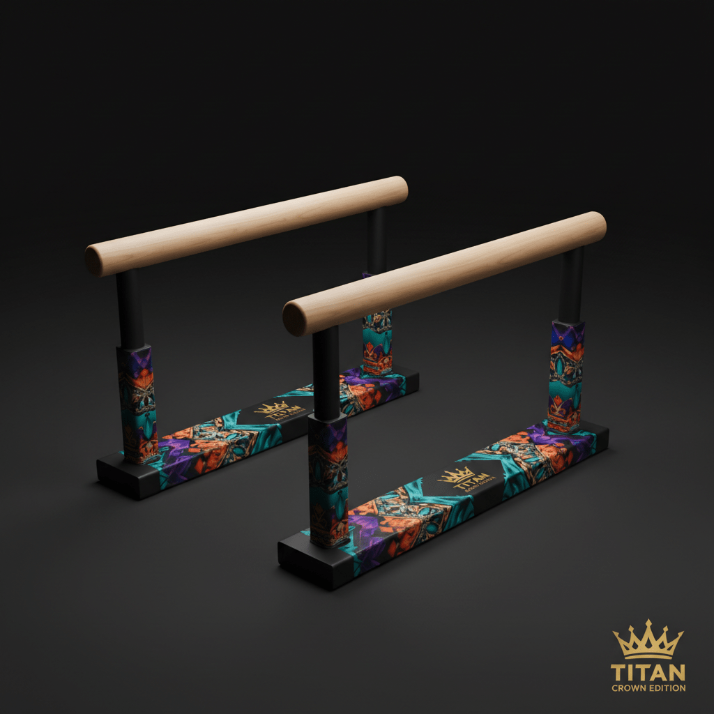 TITAN Crown Edition Wooden Parallette Bars