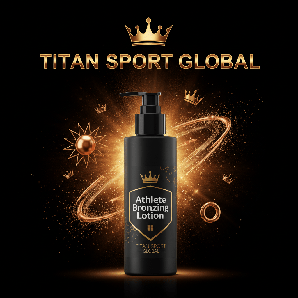 TITAN SPORT GLOBAL athlete bronzing lotion pump bottle