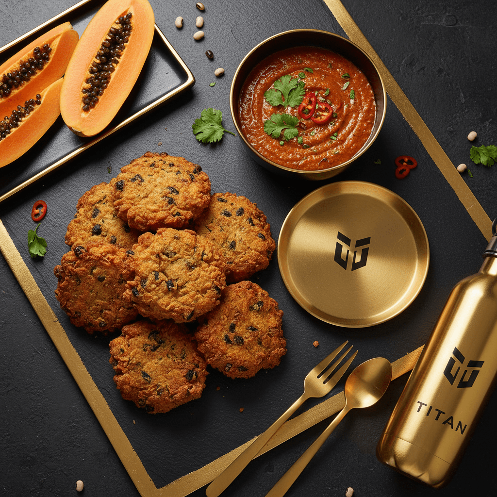 TITAN Ghanaian Vegan Koose Black-Eyed Pea Fritters Breakfast